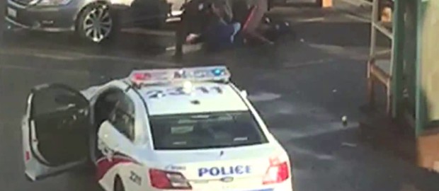 Raw Bystander video Shows Toronto Police Beating Man In Mistaken Arrest