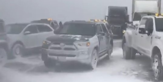 Major Pile-Up Involving 50-70 Vehicles On Hwy 400