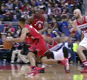 Cory Joseph Breaks Bradley Beals Ankles