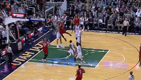 DeMar DeRozan Throws Down Vicious Slam On Rudy Gobert