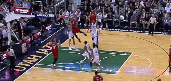 DeMar DeRozan Throws Down Vicious Slam On Rudy Gobert