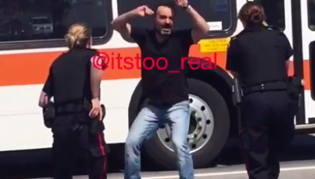Aggressive Driver Gets Subdued By Officers