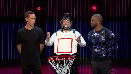 Human Basketball Hoop With Steve Nash x Chris Paul