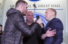 GSP Shoves Michael Bisping At Toronto Press Conference