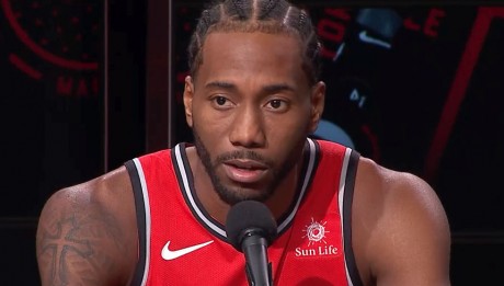 Kawhi Leonard Toronto Raptors Media Day