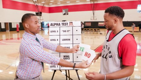 Toronto Raptors Take The Alpha Test On Cabbie Presents